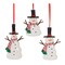 Melrose Clay Dough Snowman Christmas Figurine Ornaments - 4.25" - 12ct